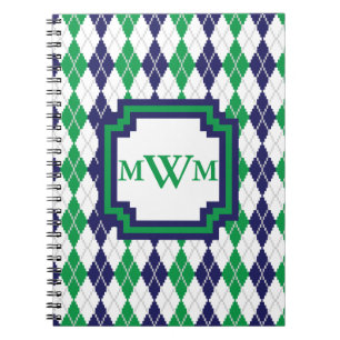 On the Green Argyle Notebook