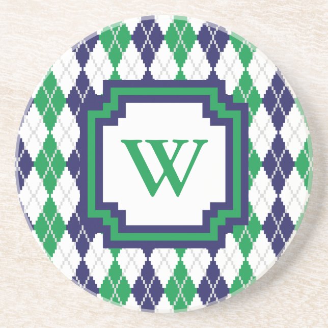 On the Green Argyle Sandstone Coaster (Front)