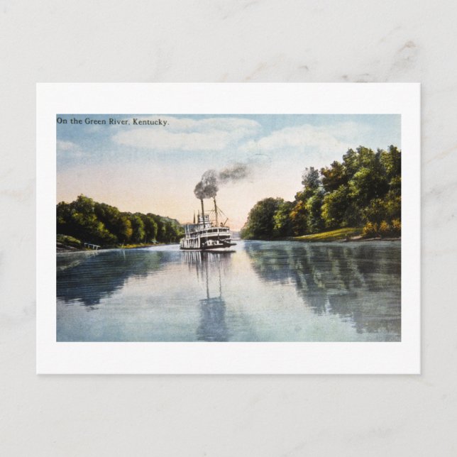 On the Green River, Kentucky Postcard (Front)