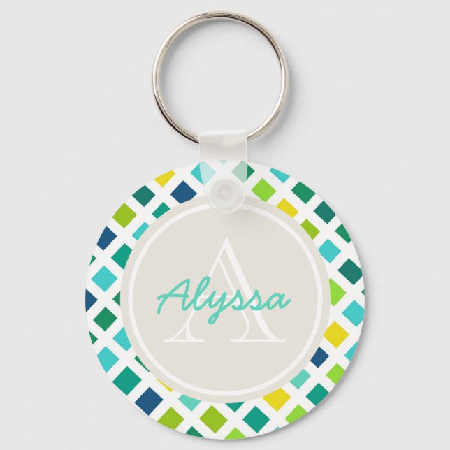 On the Grid Keychain (Front)