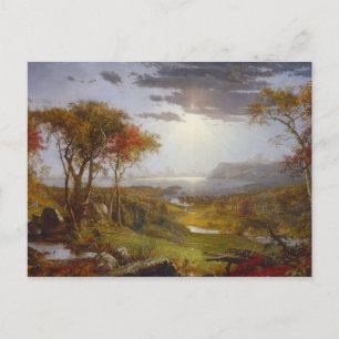 On the Hudson River, 1860 (oil on canvas) Postcard