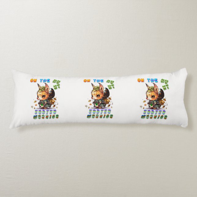 On The Hunt Easter Warrior Body Pillow (Front)