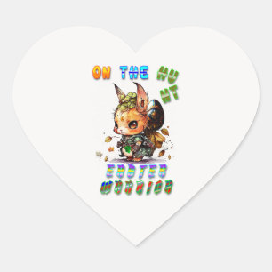 On The Hunt Easter Warrior Heart Sticker