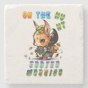 On The Hunt Easter Warrior Stone Coaster