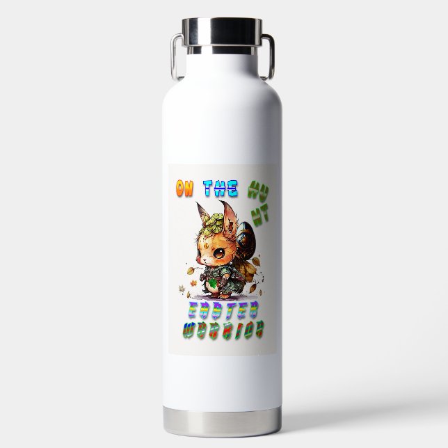 On The Hunt Easter Warrior Water Bottle (Front)