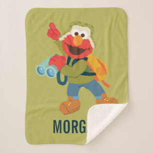 On The Hunt For Hugs   Add Your Name Sherpa Blanket