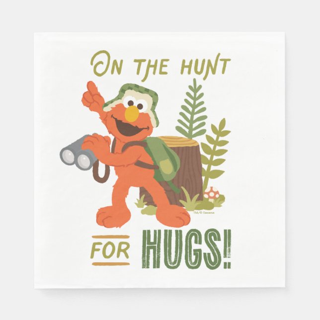 On The Hunt For Hugs Napkin (Front)
