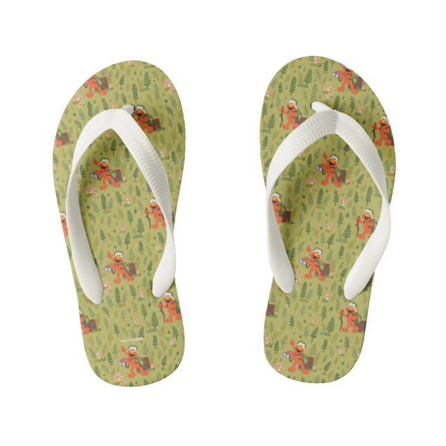 On The Hunt For Hugs Pattern Kid's Flip Flops (Footbed)