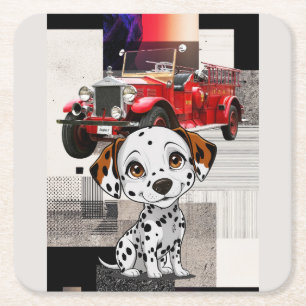 ON THE JOB TRAINING SQUARE PAPER COASTER
