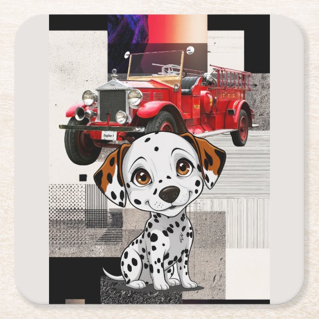 ON THE JOB TRAINING SQUARE PAPER COASTER (Front)