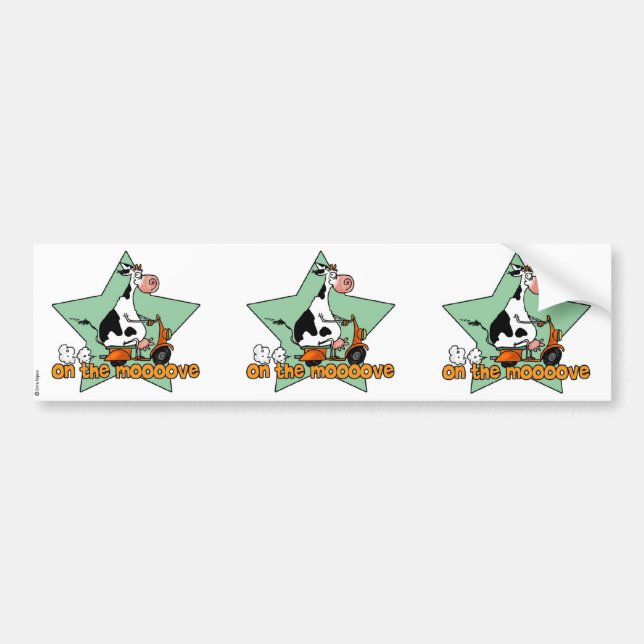 on the moooove scrapbook sticker (Front)