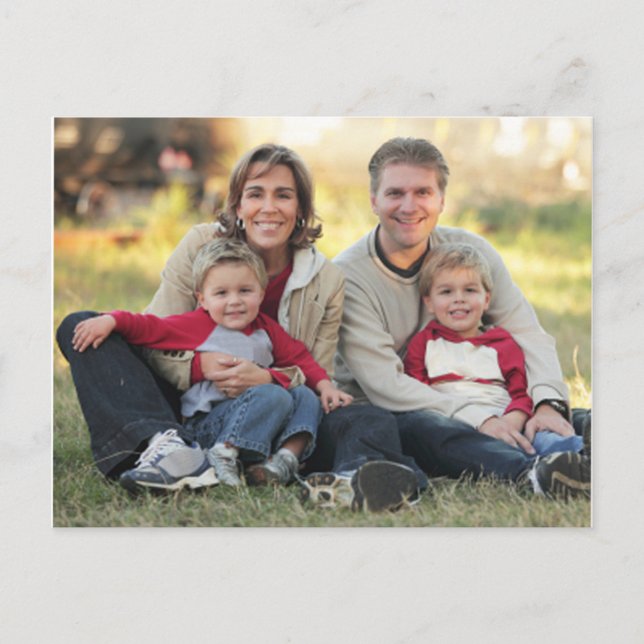 On The Move Holiday Photo Moving Announcement Postcard (Front)