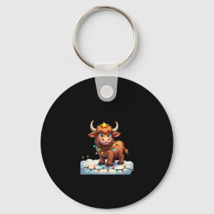 On The Naughty List And Reget Nothing Christmas Hi Keychain