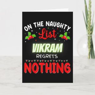 On The Naughty List Vikram Regrets Nothing - Chris Card