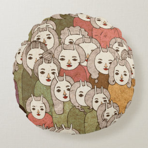 On the platform 2012 round pillow