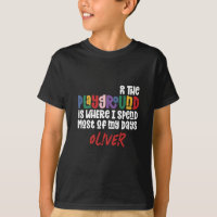 On the playground typography modern teacher gift
