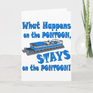 On the pontoon card