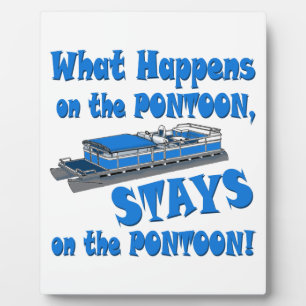 On the pontoon plaque