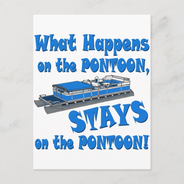 On the pontoon postcard (Front)
