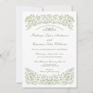 On the Prairie Wedding Invitation