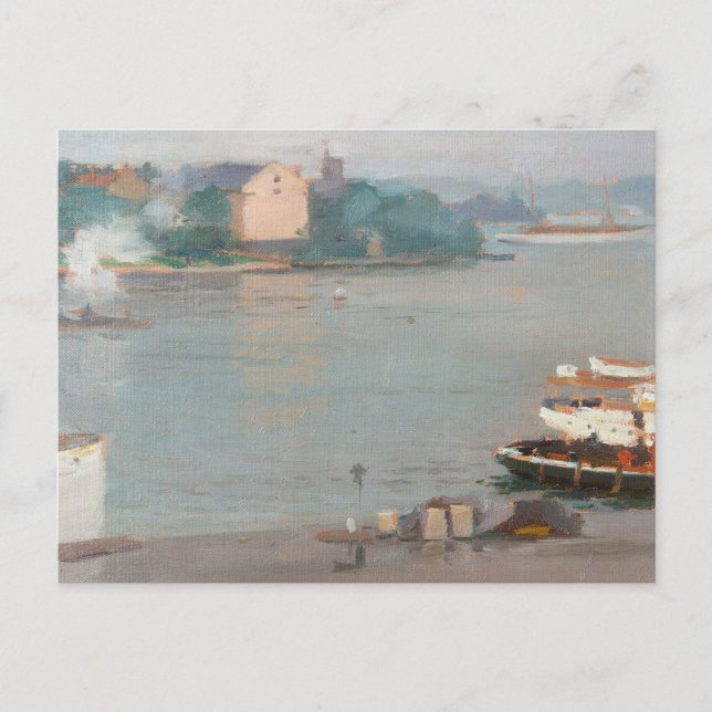 On the Quay | William Blair Bruce Postcard (Front)