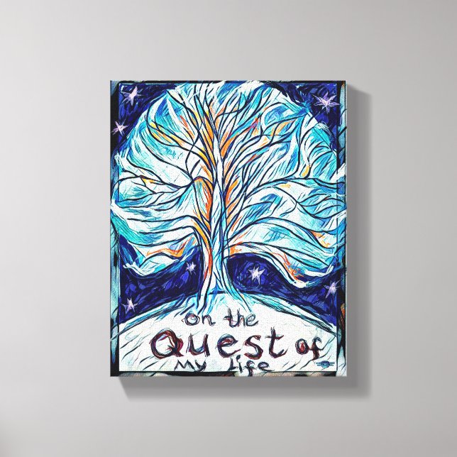 On the Quest of My Life, Tree of Life Canvas Print (Front)