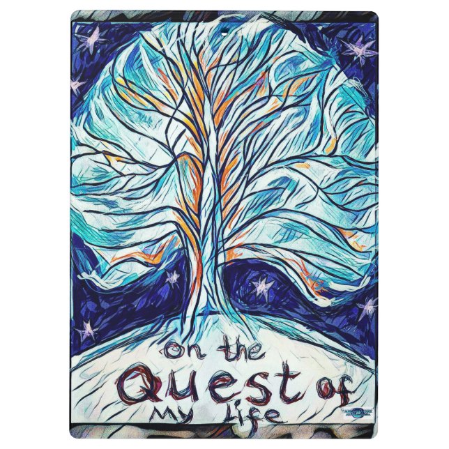 On the Quest of My Life - Tree - Stars. Clipboard (Back)