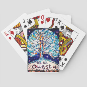 On the Quest of My Life   - Tree - Stars. Playing Cards