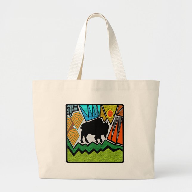 On the range large tote bag (Front)