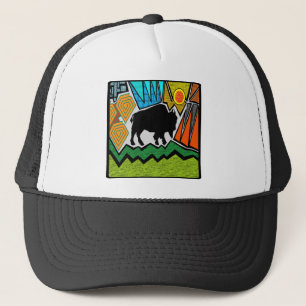 On the range trucker hat