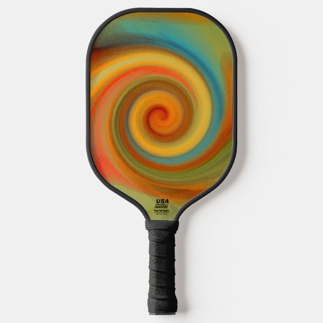 "On the Rebound" Carbon Fibre Pickleball Paddle (Front)
