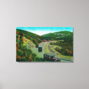 On the Rim above Oak FlatsRidge Route, CA Canvas Print