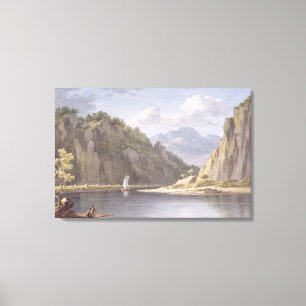 On the River Elbe, near Lowositz in Saxony, plate Canvas Print