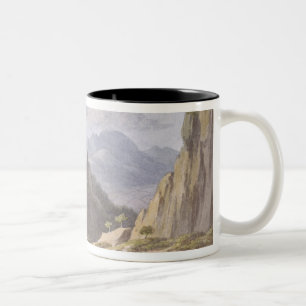 On the River Elbe, near Lowositz in Saxony, plate Two-Tone Coffee Mug