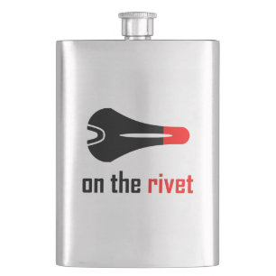 On The Rivet Cycling Hip Flask