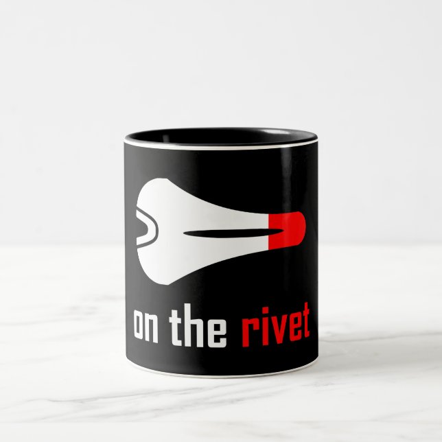 On The Rivet Cycling Two-Tone Coffee Mug (Center)