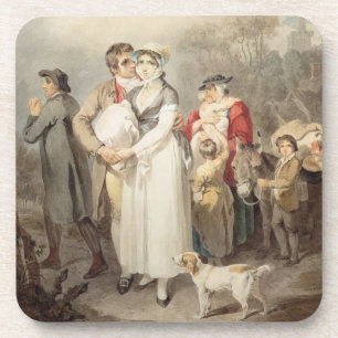 On The Road, 1799 (w/c over traces of pencil on pa Coaster