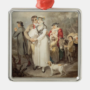 On The Road, 1799 (w/c over traces of pencil on pa Metal Ornament