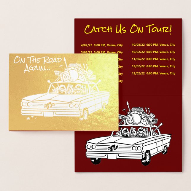 On The Road Again Foil Card (Display)