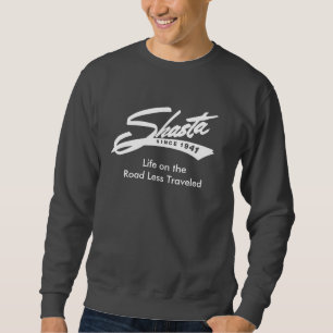 On the Road Less Travelled- Shasta Camper Trailer Sweatshirt