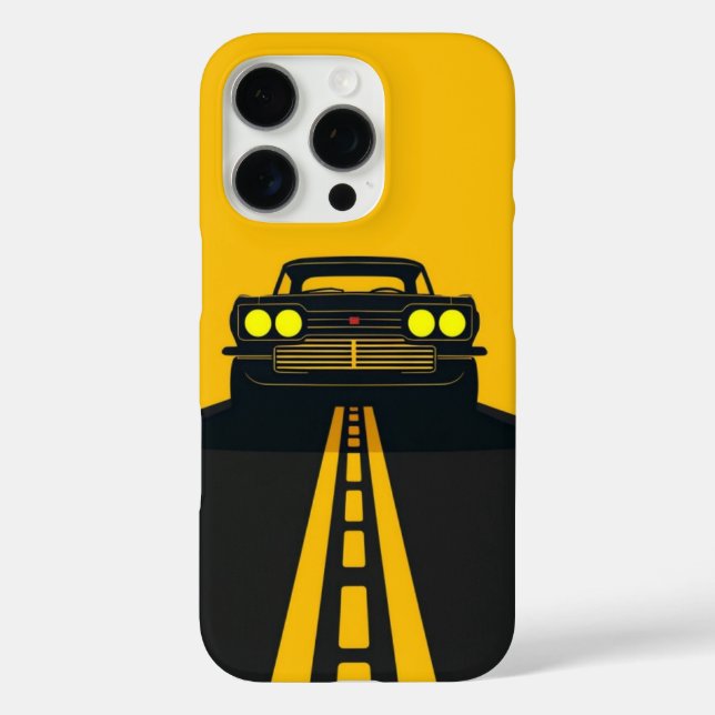 On the Road – Retro Car iPhone Cover (Back)