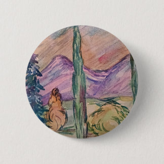 On the road to Australia. 2 Inch Round Button