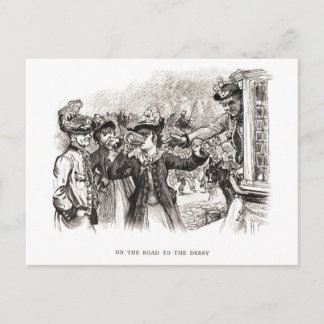 On The Road To The Derby Postcard