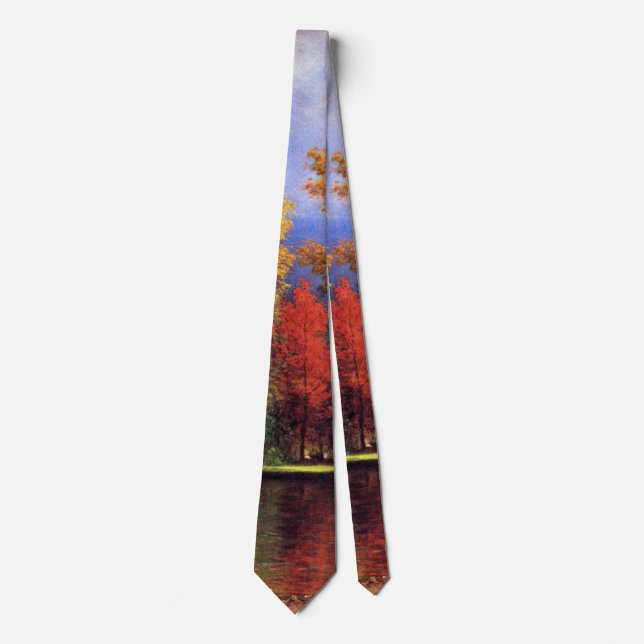 On the Saco by Albert Bierstadt Tie (Front)