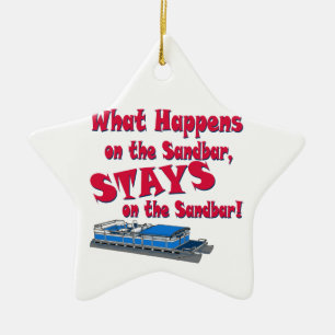 On The Sandbar Ceramic Ornament