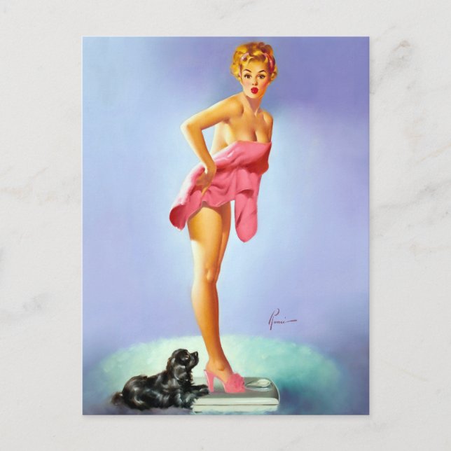 On the Scales Postcard (Front)