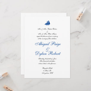 "On the Sea" Wedding Invitations