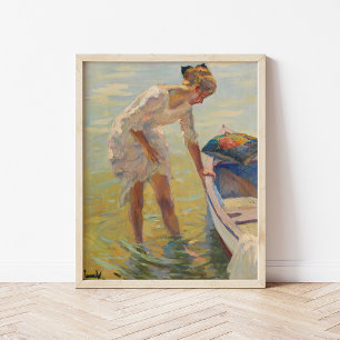 On the Shore   Edward Cucuel Poster