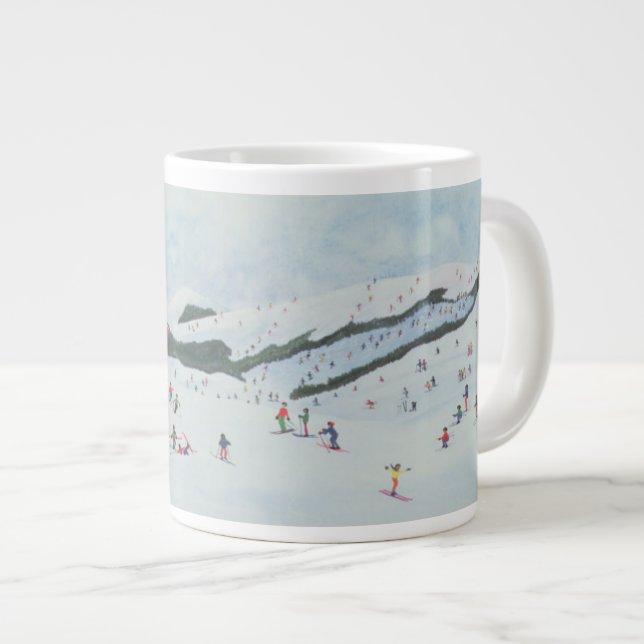 On the Slopes 1995 Large Coffee Mug (Front Right)