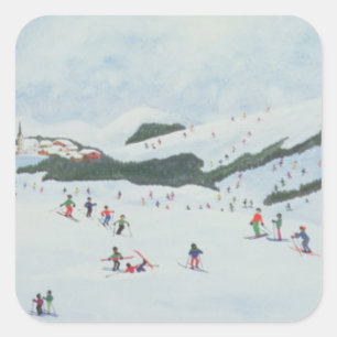 On the Slopes 1995 Square Sticker